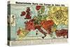 Satirical Map - Humoristische Karte Von Europa Im Jahre 1914-K. Lehmann-Dumont-Stretched Canvas