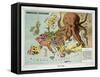 Satirical Map - Humoristische-Oorlogskaart-null-Framed Stretched Canvas