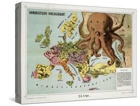 Satirical Map - Humoristische-Oorlogskaart-null-Stretched Canvas