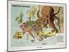 Satirical Map - Humoristische-Oorlogskaart-null-Mounted Giclee Print