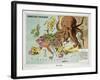 Satirical Map - Humoristische-Oorlogskaart-null-Framed Giclee Print