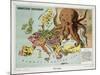 Satirical Map - Humoristische-Oorlogskaart-null-Mounted Giclee Print