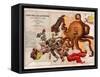 Satirical Map - John Bull and His Friends a Serio-Comic Map of Europe-Fred W Rose-Framed Stretched Canvas