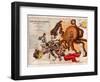 Satirical Map - John Bull and His Friends a Serio-Comic Map of Europe-Fred W Rose-Framed Giclee Print