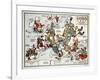 Satirical Map - Summer Review of Europe, 1915-Lucas Gräfe-Framed Giclee Print