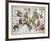 Satirical Map - Summer Review of Europe, 1915-Lucas Gräfe-Framed Giclee Print