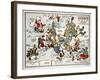 Satirical Map - Summer Review of Europe, 1915-Lucas Gräfe-Framed Giclee Print