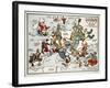 Satirical Map - Summer Review of Europe, 1915-Lucas Gräfe-Framed Giclee Print