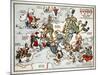 Satirical Map - Summer Review of Europe, 1915-Lucas Gräfe-Mounted Giclee Print