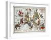 Satirical Map - Summer Review of Europe, 1915-Lucas Gräfe-Framed Giclee Print