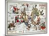 Satirical Map - Summer Review of Europe, 1915-Lucas Gräfe-Mounted Giclee Print