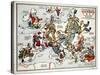 Satirical Map - Summer Review of Europe, 1915-Lucas Gräfe-Stretched Canvas