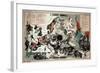 Satirical Map - The European Animal - Comical Physiology-A. Belloquet-Framed Giclee Print