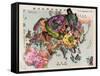 Satirical Map - The Illustration of the Great European War-Tanaka Ryozo-Framed Stretched Canvas