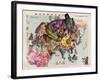 Satirical Map - The Illustration of the Great European War-Tanaka Ryozo-Framed Giclee Print