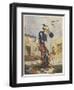 Satirical View of the Free- Born Englishman Following the Peterloo Massacre-George Cruikshank-Framed Art Print