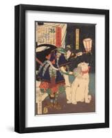 Satomi Jirotaro Yoshishige (From the Series Stories of Beauty and Bravery (Biyu Suikode), 1866-1867-Tsukioka Yoshitoshi-Framed Giclee Print