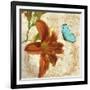 Satsuma Day Lily II-Tina Lavoie-Framed Giclee Print