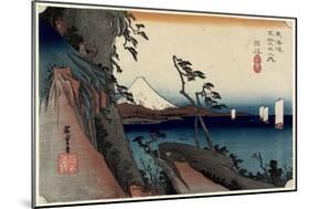 Satta Pass, Yui, C. 1833-Utagawa Hiroshige-Mounted Giclee Print