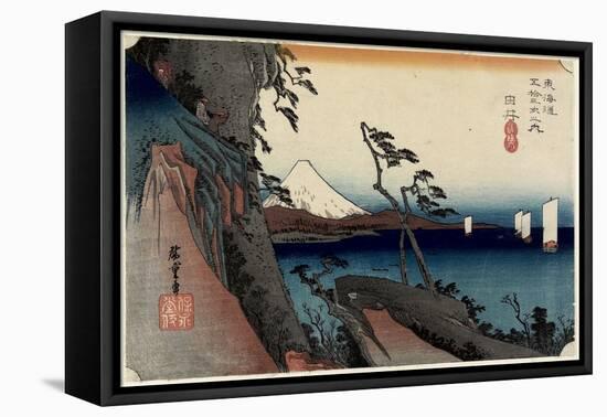 Satta Pass, Yui, C. 1833-Utagawa Hiroshige-Framed Stretched Canvas