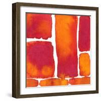 Saturated Blocks II-Renee W. Stramel-Framed Art Print