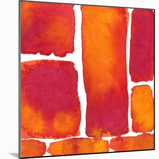 Saturated Blocks II-Renee W. Stramel-Mounted Art Print