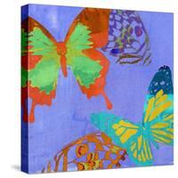 Saturated Butterflies IV-Sisa Jasper-Stretched Canvas