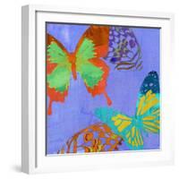 Saturated Butterflies IV-Sisa Jasper-Framed Art Print