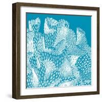 Saturated Coral IV-Vision Studio-Framed Art Print