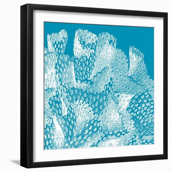 Saturated Coral IV-Vision Studio-Framed Art Print