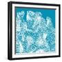 Saturated Coral IV-Vision Studio-Framed Art Print