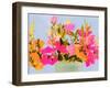 Saturated Spring Blooms I-Victoria Barnes-Framed Art Print