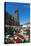 Saturday Market, Freiburg Cathedral, Freiburg, Baden-Wurttemberg, Germany, Europe-Christian Kober-Stretched Canvas