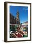 Saturday Market, Freiburg Cathedral, Freiburg, Baden-Wurttemberg, Germany, Europe-Christian Kober-Framed Photographic Print