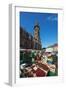 Saturday Market, Freiburg Cathedral, Freiburg, Baden-Wurttemberg, Germany, Europe-Christian Kober-Framed Photographic Print