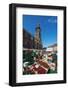 Saturday Market, Freiburg Cathedral, Freiburg, Baden-Wurttemberg, Germany, Europe-Christian Kober-Framed Photographic Print