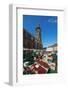 Saturday Market, Freiburg Cathedral, Freiburg, Baden-Wurttemberg, Germany, Europe-Christian Kober-Framed Photographic Print