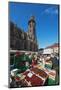 Saturday Market, Freiburg Cathedral, Freiburg, Baden-Wurttemberg, Germany, Europe-Christian Kober-Mounted Photographic Print