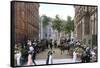 Saturday Morning Market, Halifax, Nova Scotia, Canada, C1900s-null-Framed Stretched Canvas