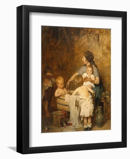 Saturday Night, 1876-Gustav Laeverenz-Framed Giclee Print