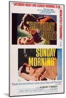 Saturday Night and Sunday Morning, Top and Bottom Inserts: Albert Finney, 1960-null-Mounted Art Print
