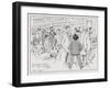 Saturday Night at the Savage Club Bar-Tom Browne-Framed Giclee Print