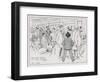 Saturday Night at the Savage Club Bar-Tom Browne-Framed Giclee Print