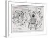 Saturday Night at the Savage Club Bar-Tom Browne-Framed Giclee Print