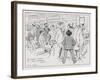 Saturday Night at the Savage Club Bar-Tom Browne-Framed Giclee Print