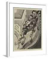 Saturday Night at the Victoria Theatre-Godefroy Durand-Framed Giclee Print