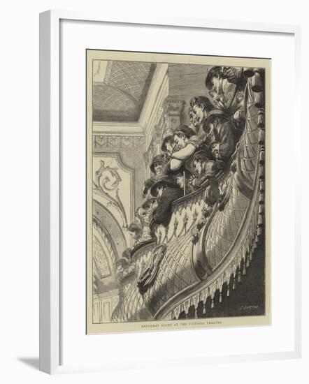 Saturday Night at the Victoria Theatre-Godefroy Durand-Framed Giclee Print