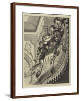 Saturday Night at the Victoria Theatre-Godefroy Durand-Framed Giclee Print