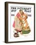 "Saturday Night Bath," Saturday Evening Post Cover, September 24, 1932-Joseph Christian Leyendecker-Framed Premium Giclee Print