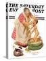 "Saturday Night Bath," Saturday Evening Post Cover, September 24, 1932-Joseph Christian Leyendecker-Stretched Canvas